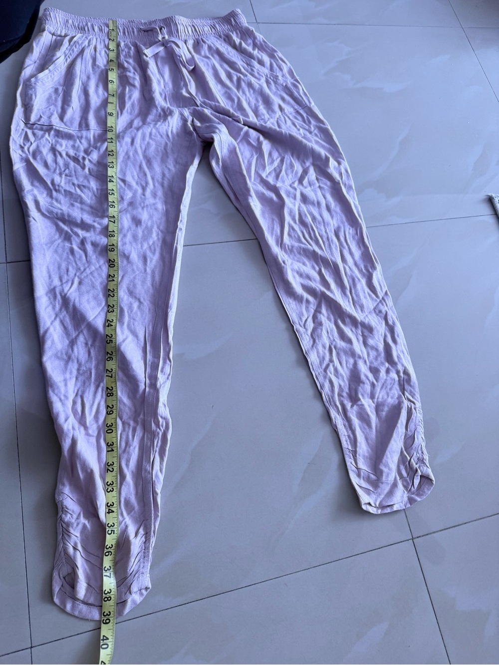 Rewash Lavender Cropped Jogger Pants - Picture 5 of 14